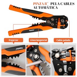 Pinzas pelacables Automática Peladora/Cortadora/Crimpadora,24a 10 AWG,pinzas pela cables electricista,ponchadora SW-8134005