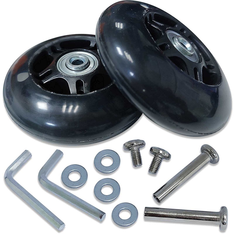 Miayaya Luggage Suitcase Wheels Replacement Kits 80mm x 24mm Universal