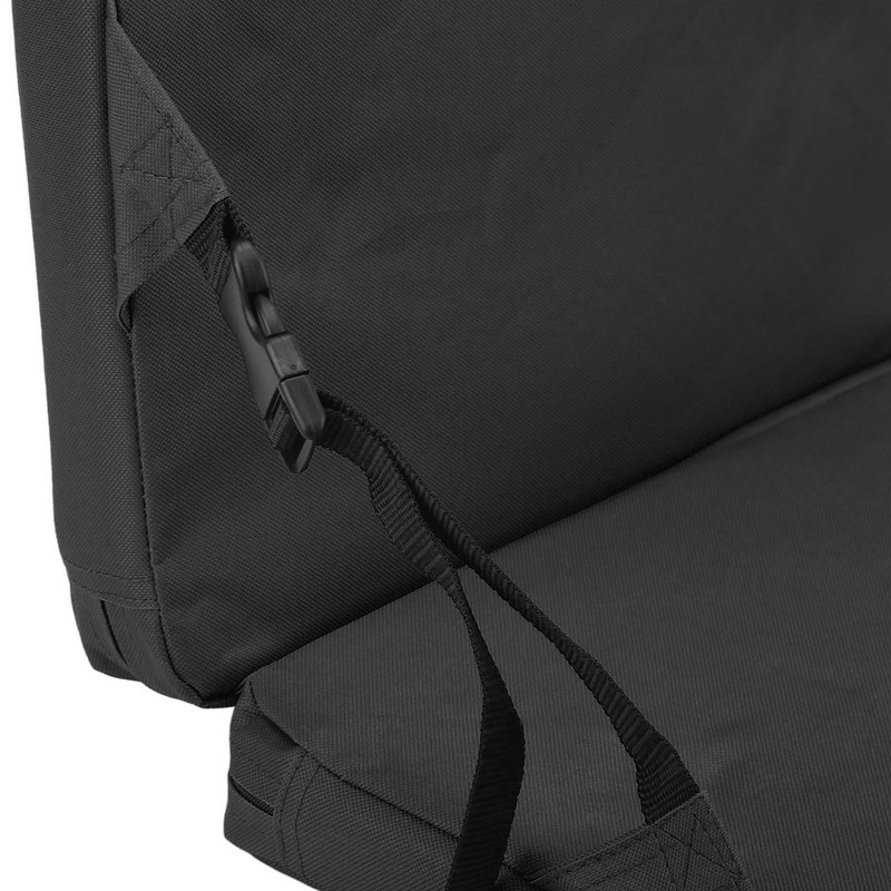 Outdoor Foldable Chair with Backrest Soft Sponge Cushion Back Chair