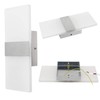 Lightess Modern Wall Sconce Dimmable 12W, Up Down Wall Lights
