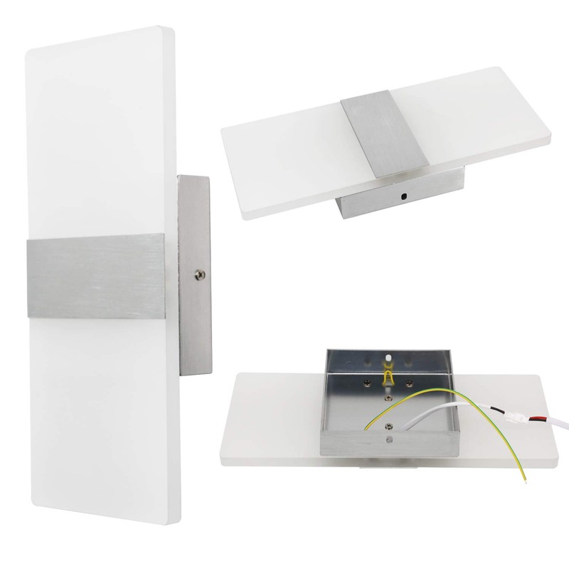 Lightess Modern Wall Sconce Dimmable 12W, Up Down Wall Lights