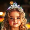 DRESBE Light Up Crystal Tiaras LED Rhinestone Crown Headband Princess