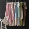 Korean Dance Practice Chiffon Asymmetrical Ruffle Ribbon Two-Tone Wrap Skirt Skort Dancewear 11a M/G