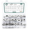Fender Washers, 520 Pcs SAE + Metric 23 Sizes Flat