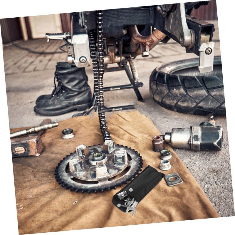 ABOOFAN 1 Set Motorcycle Tool Bag Motorcycle Repair Tools Wrench