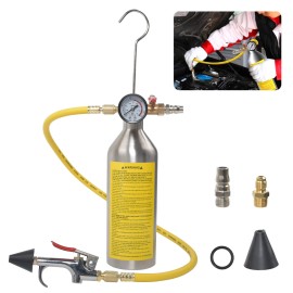 Unbranded A/C AC Air Conditioner System Flush Canister Gun Kit w/ Gauge R134a R12 R22 R404