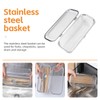 WHDQPX Dishwasher Basket, Stainless Steel Dishwasher Silverware Basket, Replacement Utensil