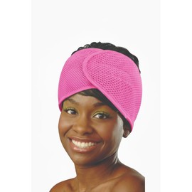DONNA Envoltura de malla de espuma de lujo: envoltura transpirable para el cabello con doble textura y acolchado de espuma suave para mayor estilo y c