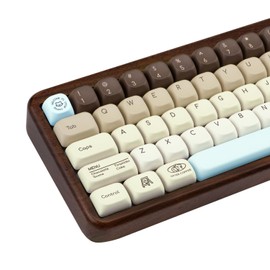 COOMICKEY PBT Keycaps, FOA Profile Custom Dye Sublimation Keycaps 60 65 75 100 Percent, 130 Keys Minimalist Keycap Set for 61/64/68/84/87/100/104/108 Gaming Mechanical Keyboard