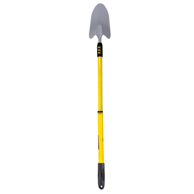 1x Yellow Telescopic Stainless Steel Hand Trowel - Small Mini