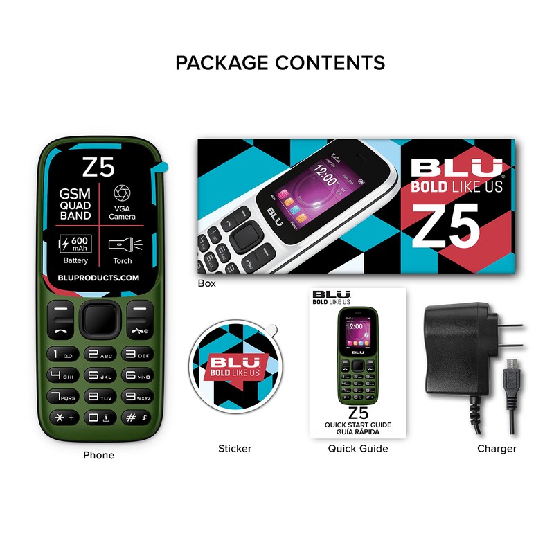 BLU Z5 -GSM Unlocked Dual Sim -Green