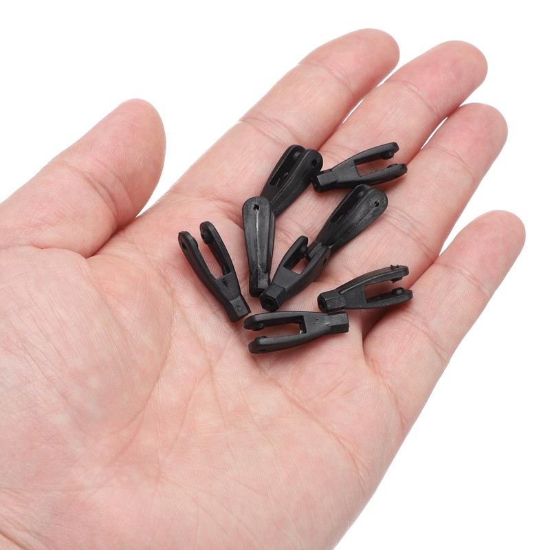 sourcing map 12Pcs Nylon Clevis M2 Thread Linkage 2mm End