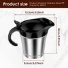Insulated Gravy Boat, 450ml Gravy Jug with Hinged Lid, Double
