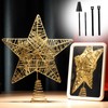 Lightweight Christmas Tree Star Topper with Tree Topper Stabilizer Holder