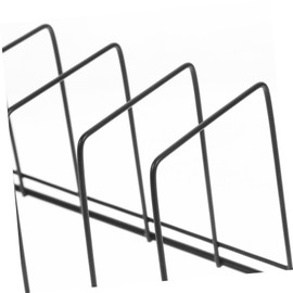 Cabilock File Classifier Cookbook Stand Desktop Book Holder Desk Mails Rack Picture Holders Shelf for Books Magazine Holder Stand Tabletop Bookshelf Display Stand Book Organizer Black Iron