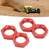 4 Pcs 24mm Wheel Hex Hub Nut Aluminum Alloy High