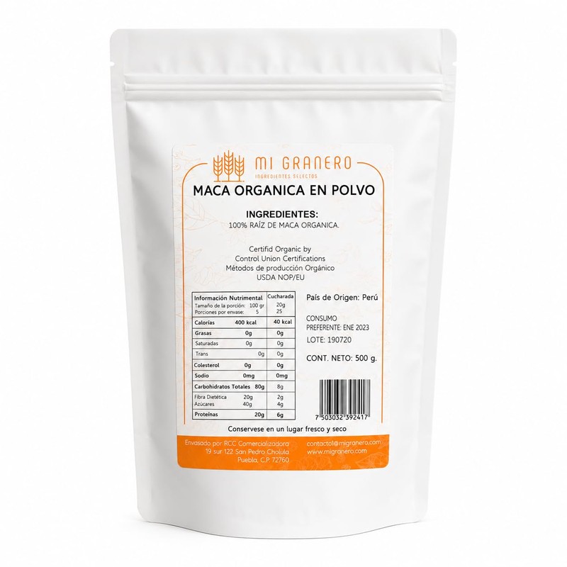 Maca Orgánica 500 gramos