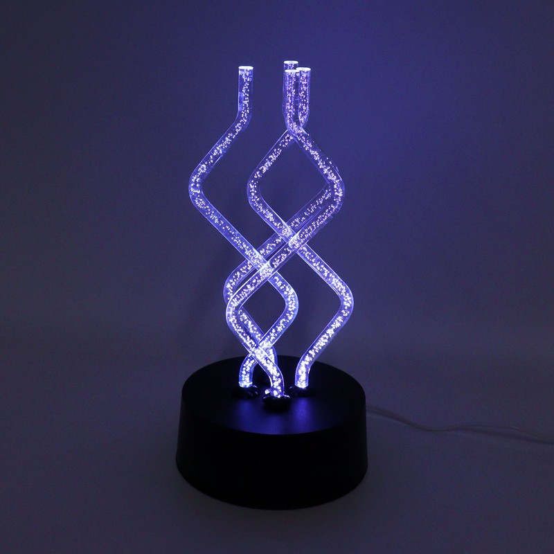 Bubble Color Changing LED Table Lamp Dancing Rotary Stick Lamp