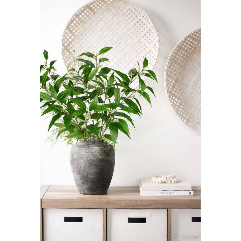 Briful Artificial Eucalyptus Stems with Seeds Real Touch Fake Branches