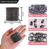 CREATZONE 32.8 Feet 1.2mm Black Snake Chain Necklace Link Cable