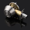 Probrico Satin Nickel Deadbolts, Front Door Deadbolts with Key, Single