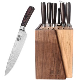 Profession Knife Set Series，German High Carbon Steel Forged Knife Set ，Colored Knife Handle Kitchenware Set Chef， 11-Piece Knife Set Full Kitchen，Knife Set With High-grade Knife Block