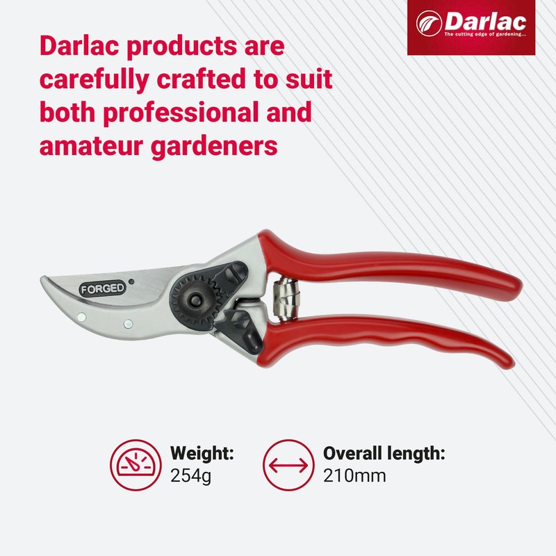 Darlac Expert Pruner-Drop Forged Razor Sharp Blade-Durable Secateurs Ideal For