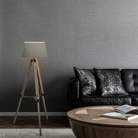 Lampshades square | Largo | Textile Lampshades | Conical Lampshades | E27 Socket | Diameter 25 cm Height 18 cm | Dark Grey | Suitable for All Interior IP20 | Bulb not Included