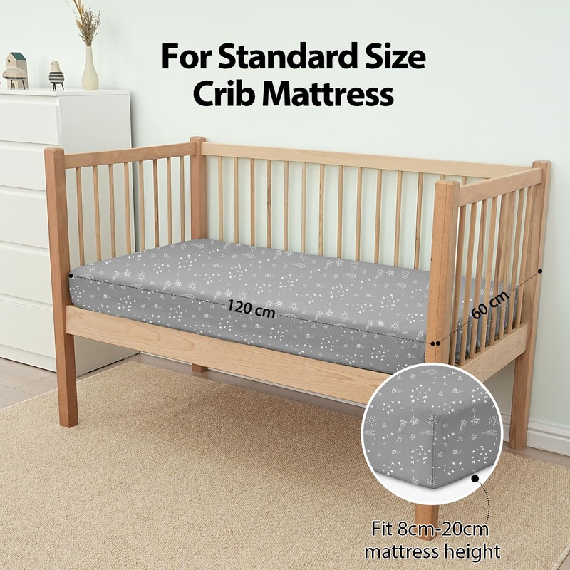 Unnivoll Cot Sheets 120 x 60 cm Fitted Super Soft