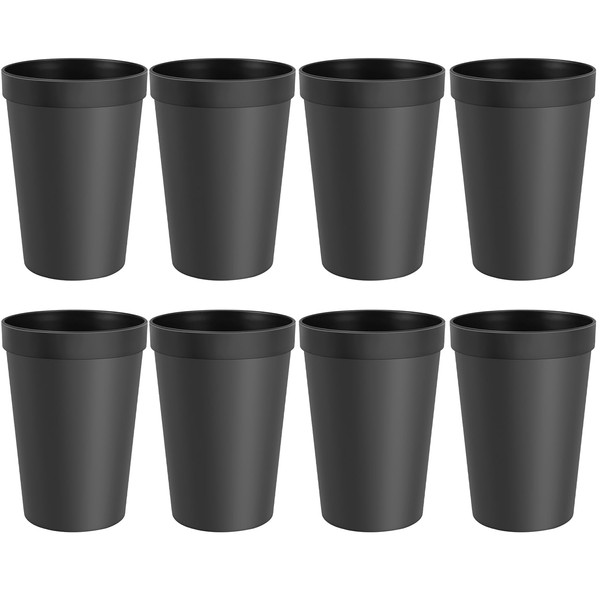 Plastic Drinking Cups Set of 8 – BPA-Free Reusable Tumblers，