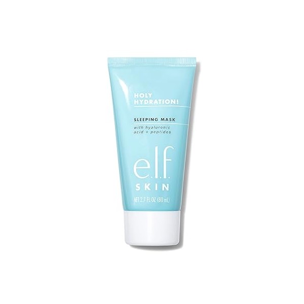 e.l.f. Holy Hydration! Sleep Mask, Ultra-Hydrating Dual-Use Face Mask, Replenishes