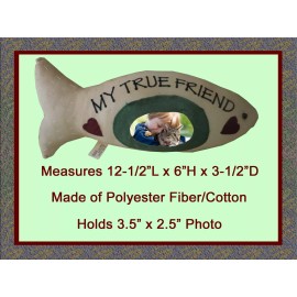 Memorial Photo Pillow Fish Shape Childrens Loss of Pet Picture Frame Cat Fish