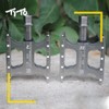 TiTo Titanium Mountain Bike Pedals MTB Pedals Lightweight Mini Non