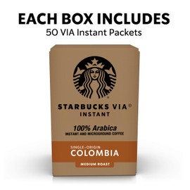 Starbucks VIA Ready Brew Colombia Coffee, 50-Count