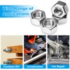Yinpecly 100pcs M6-1.0 Hex Nut, 304 Stainless Steel Nuts,M6x1.0mm Hex