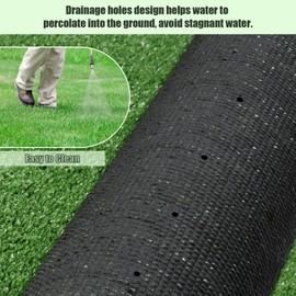 Weidear Green Artificial Turf 5X20FT, 0.4 inch Fake Turf Mat, Indoor Outdoor Lawn, Patio Garden Grass Rug Dogs Pet, Synthetic Grass Carpet, Rubber Backed with Drainage Holes,Customized
