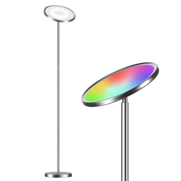 LEPOWER LED Bright Floor Lamp, Smart Floor Lamp, Torchiere Standing
