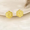 ROMANTIC WORK Gold Plated Knot Earrings Sterling Silver Mini Knot