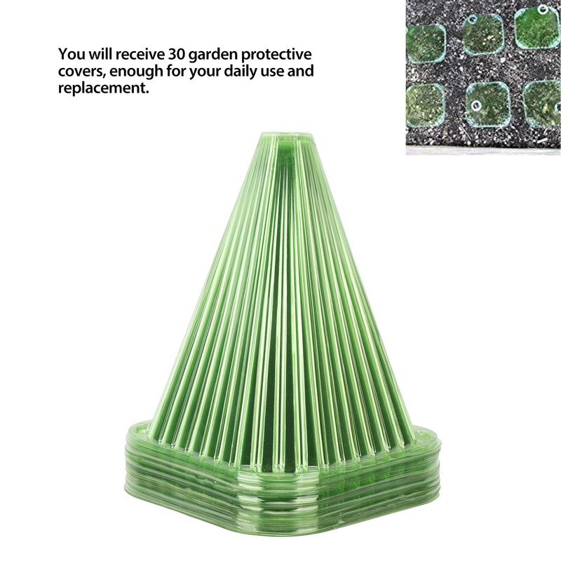 30PCS Bell Plant Protectors Ventilate Plastic Effective Protection Reusable Bell