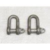 X2 1 Ton Galvanised Small Dee Shackle with Screw Pin