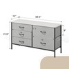 Athena Collection 5 Drawers Dresser for Bedroom, Wide Chest of