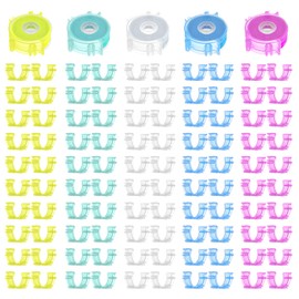 Grevosea 100 Pcs Bobbin Clips, Colorful Bobbin Holders for Sewing Thread Holder Fabric Clips for Sewing and Quilting Supplies Thread Spool Organizing Tool Accessories