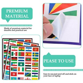 7 Sheets Country Flag Sticker Face Sticker World Flag World Cup Olympic Games Decoration