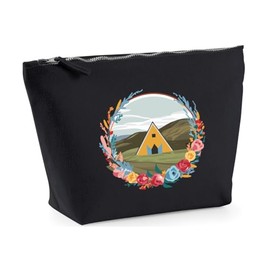 Hippowarehouse Minimalist Midsummer Printed Make up Cosmetic wash Bag 18x19x9cm