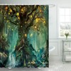 Ulticool Shower Curtain - Fairy Tale Elf Tree Magic Forest