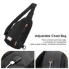 GOLDEN WOLF Chest Sling Bag Adjustable Shoulder Strap Waterproof Messenger