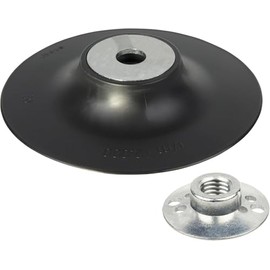 wolfcraft Grinding Disc for Angle Grinder Diameter 125 mm – 2454000 – with M14 Flange Nut – ISO 15636 Compatible – for Grinding