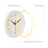 Topkey Silent Round Wall Clock Kitchen 9 Inch Modern style