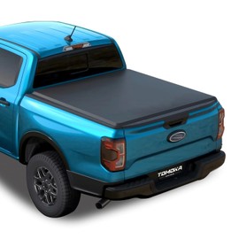 5' 1" Soft Roll Up 5ft Truck Bed Cover for Ford Ranger Tonneau Cover,Fits 2019-2025 Ranger 5ft Models, Black | Styleside/Fleetside (Not for Flareside/Stepside) | Not fit Cargo Management Rails