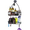 SimpleHouseware Bathroom Hanging Shower Head Caddy Organizer, Black